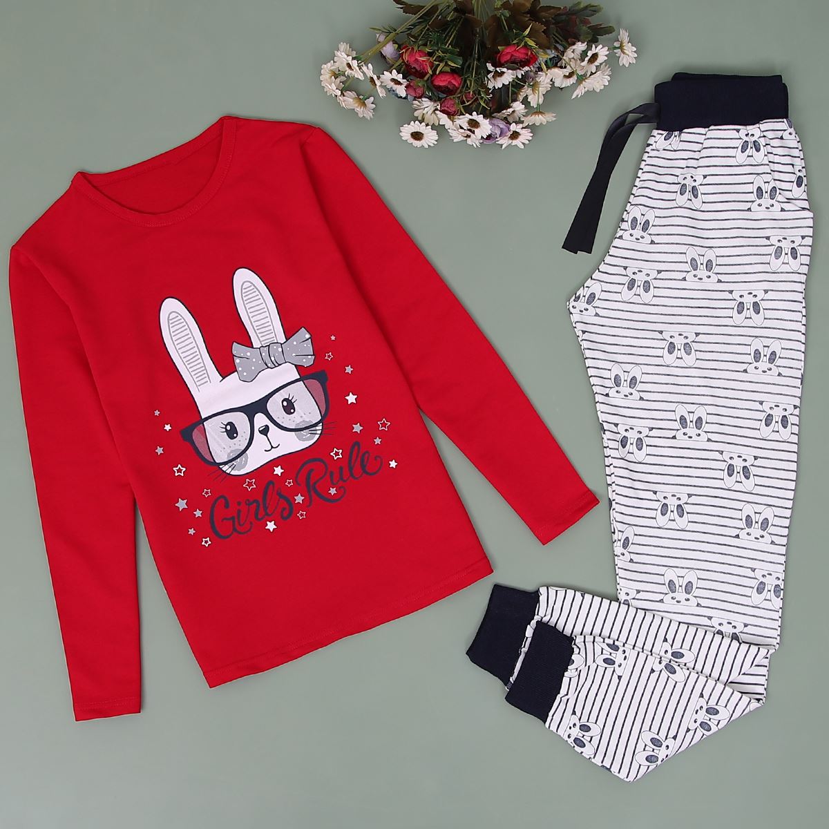 Baskılı Pijama Takımı PJM138