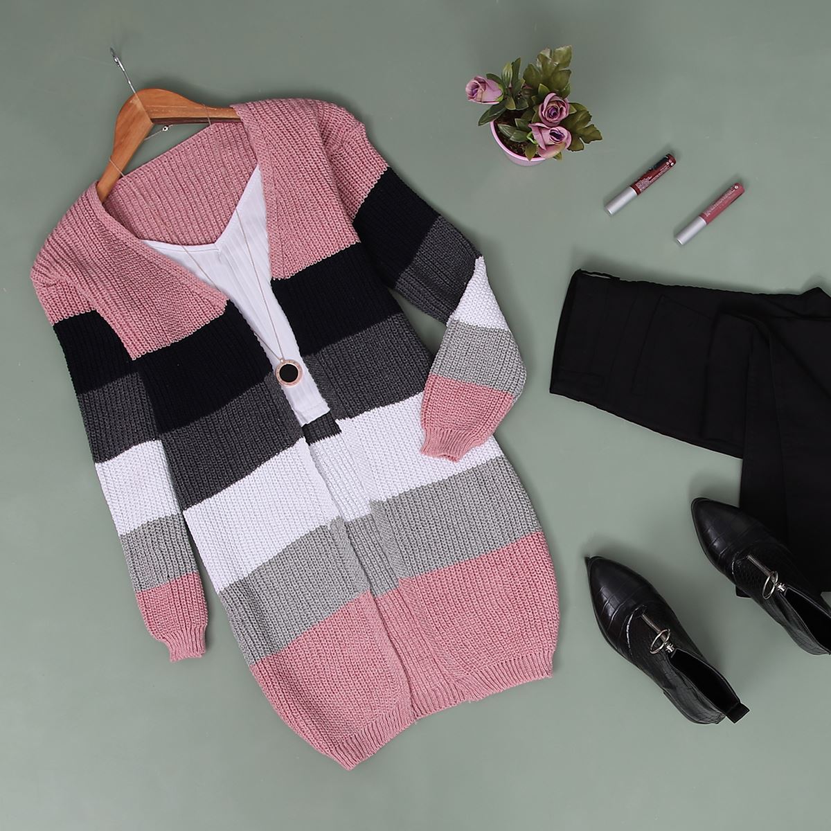 Renkli Selanik Hırka HRK088