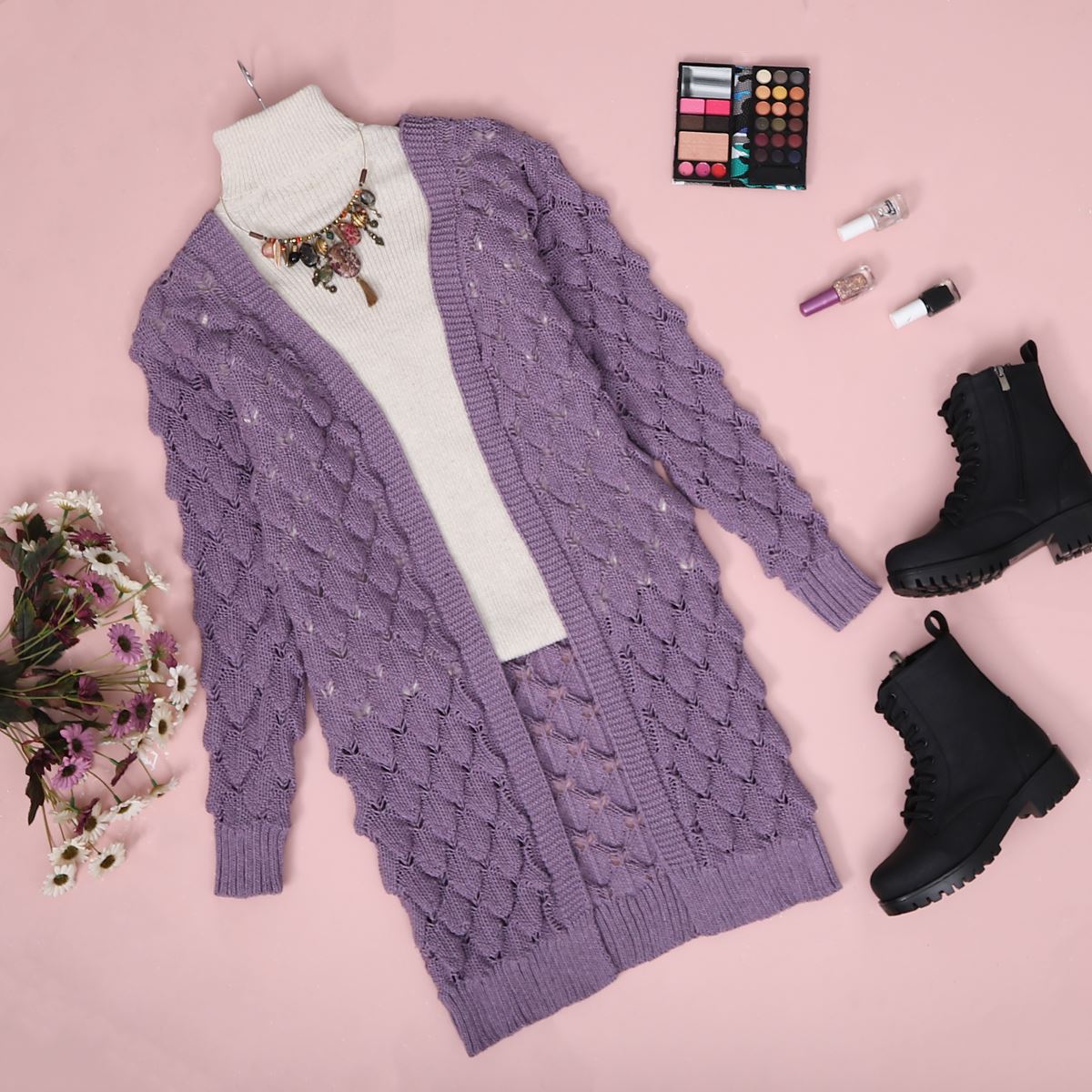 Lila Balon Hırka HRK103