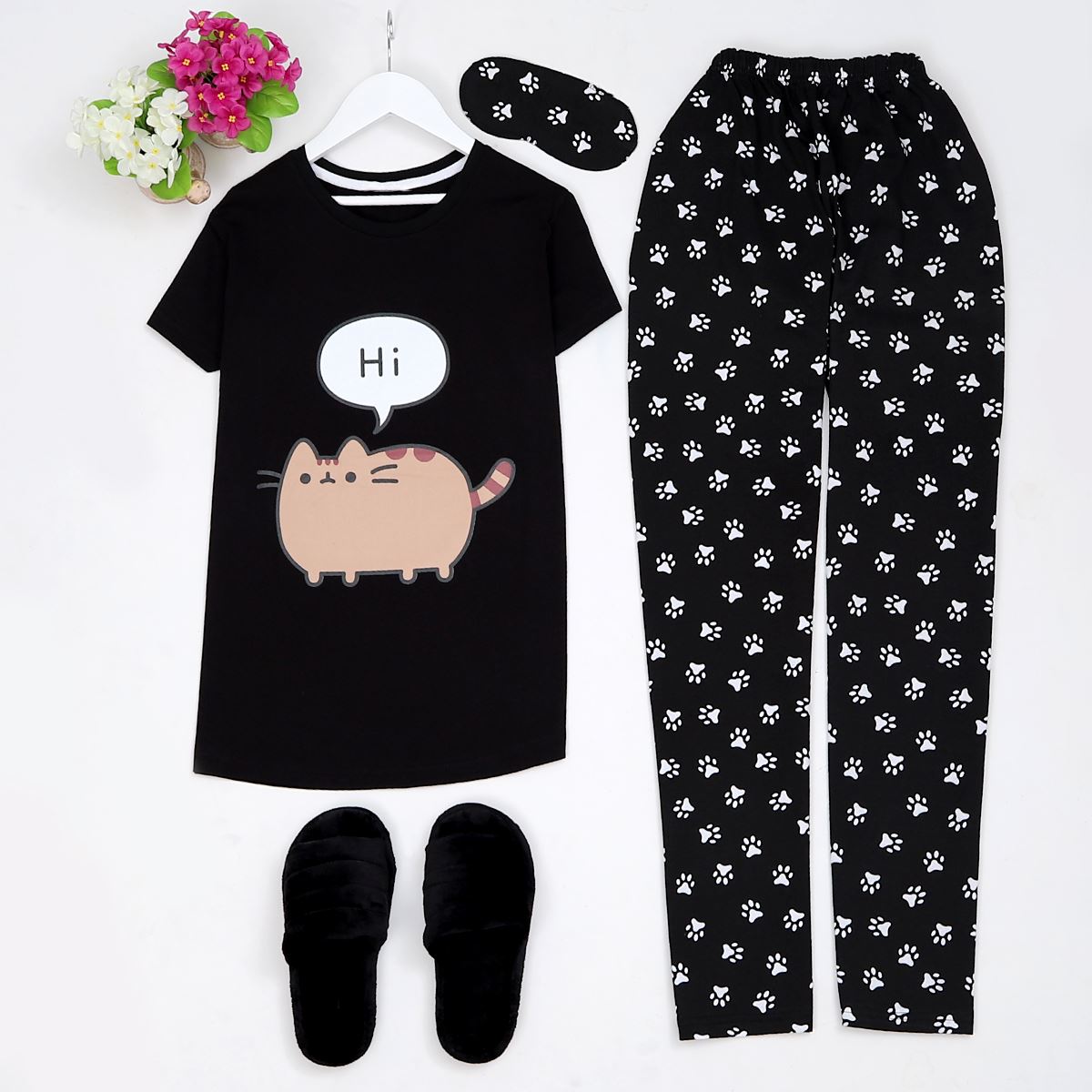 Hi Siyah Pijama Takımı Pjm274