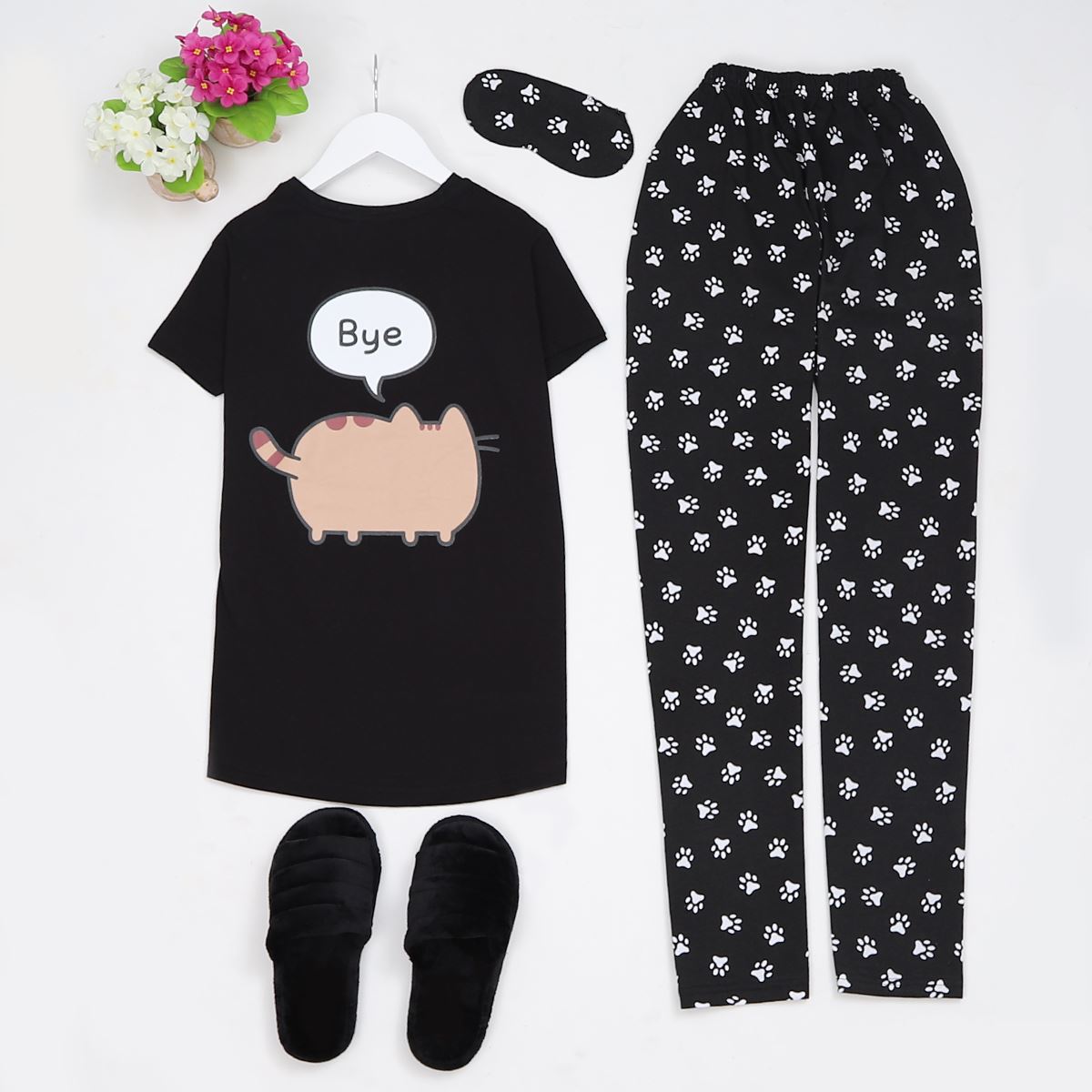 Hi Siyah Pijama Takımı Pjm274