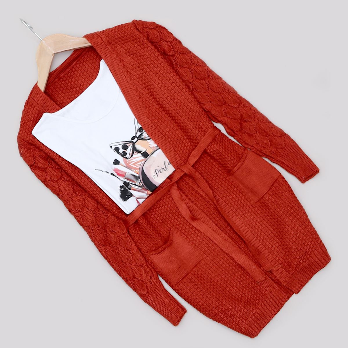 Tarçın Kuşaklı Hırka HRK200