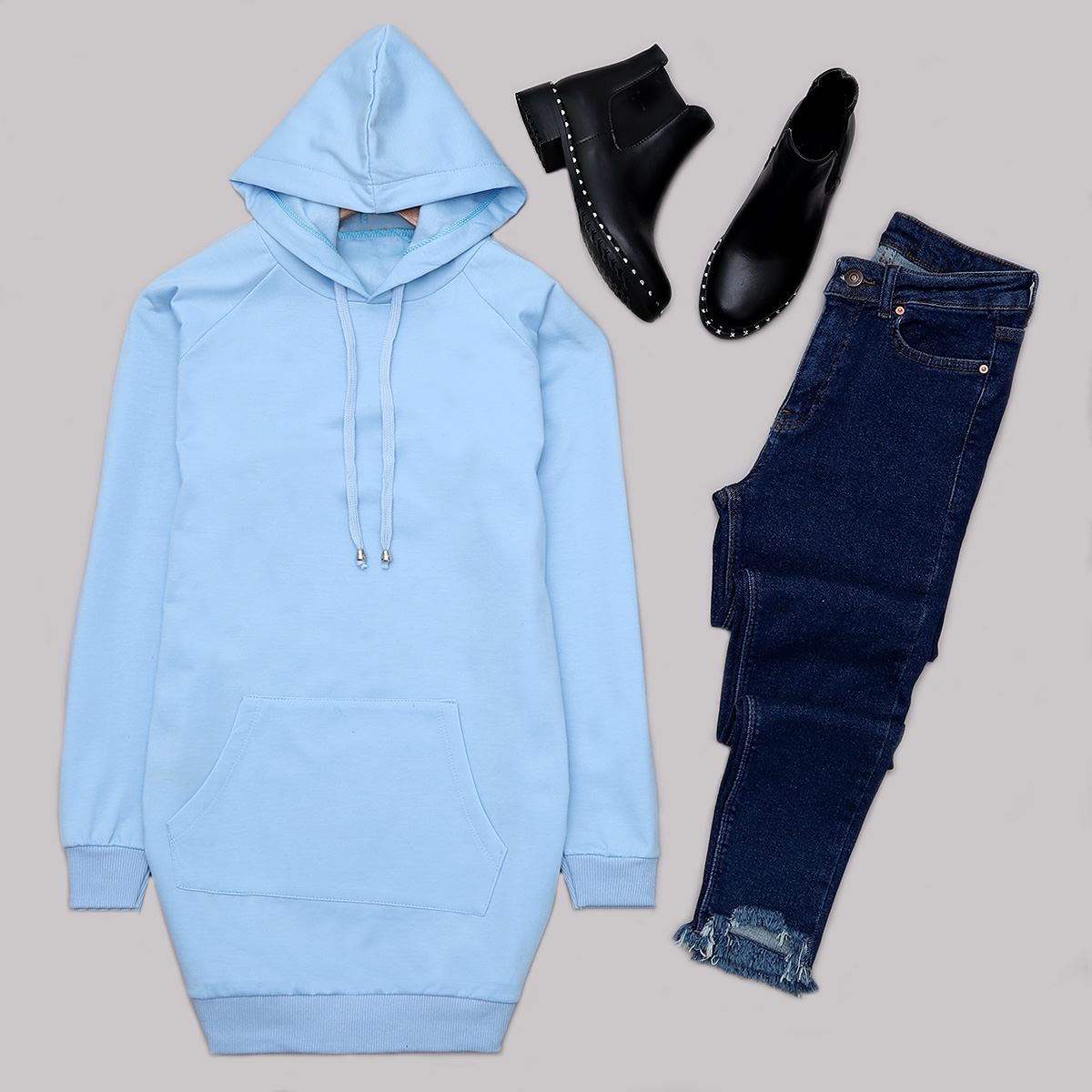 Bebe Mavisi Sweat Tunik Swt426 Senin Farkin