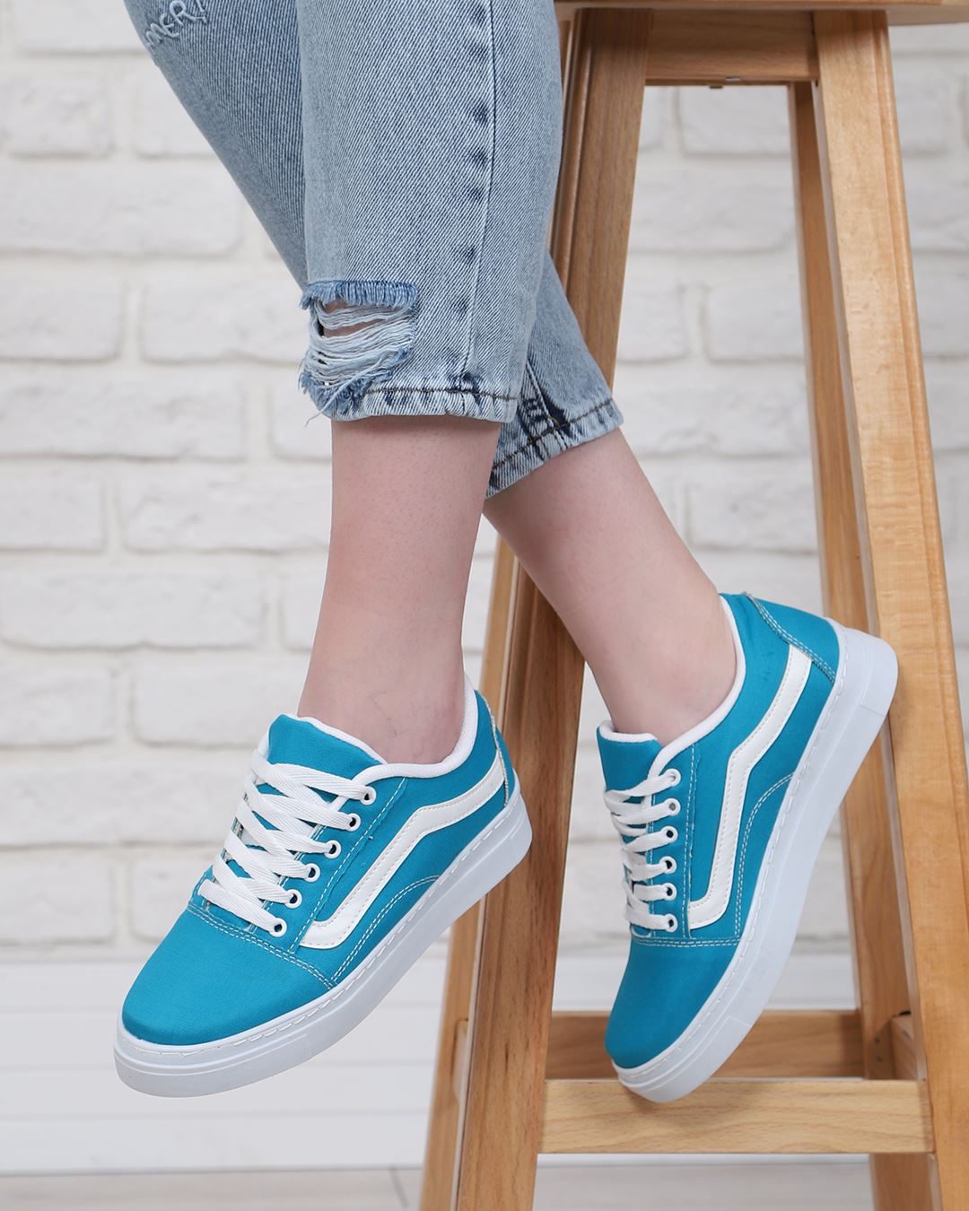 Turkuaz Vans Spor Ayakkabı AYK229
