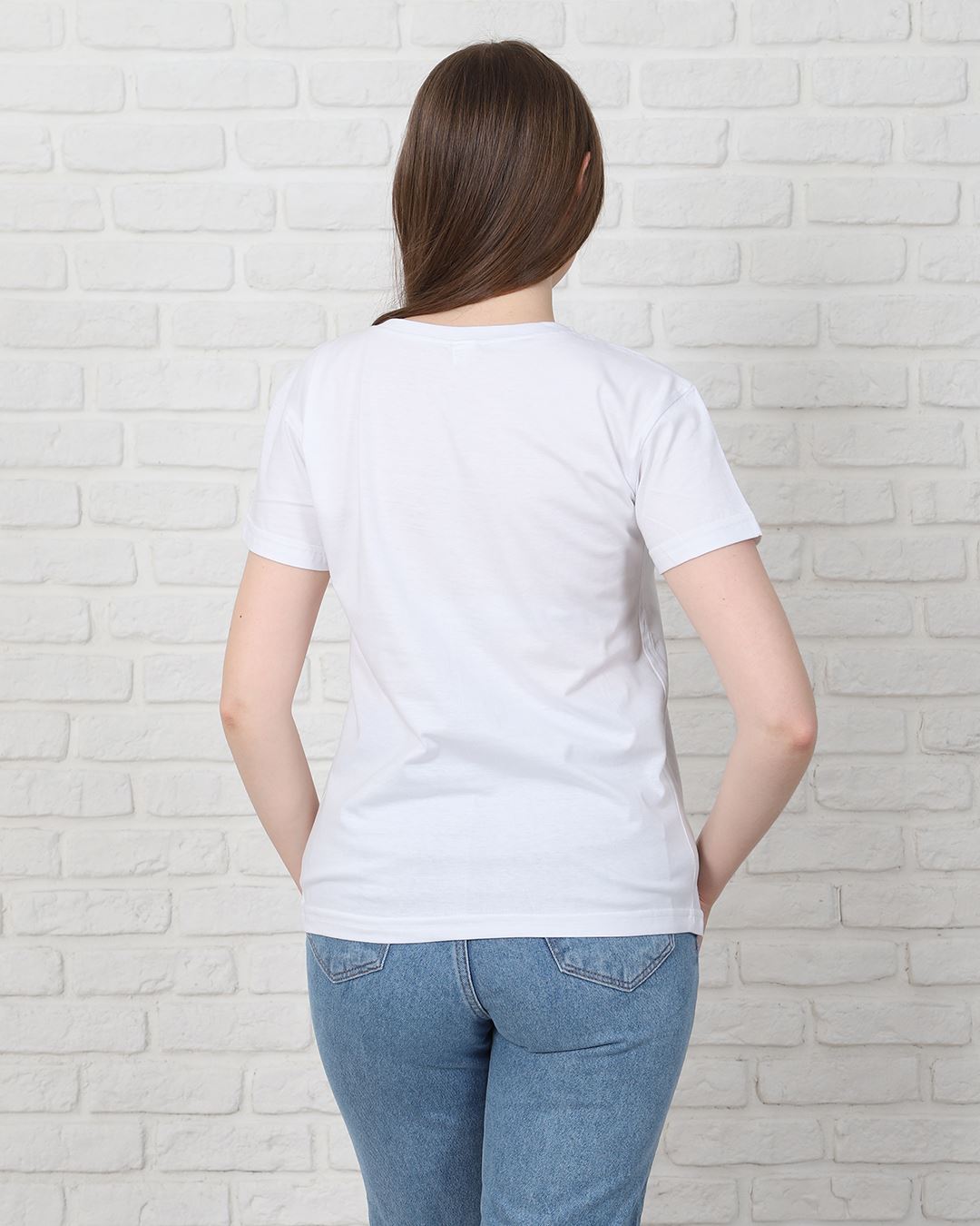 Beyaz Baskılı T-Shirt TSH224