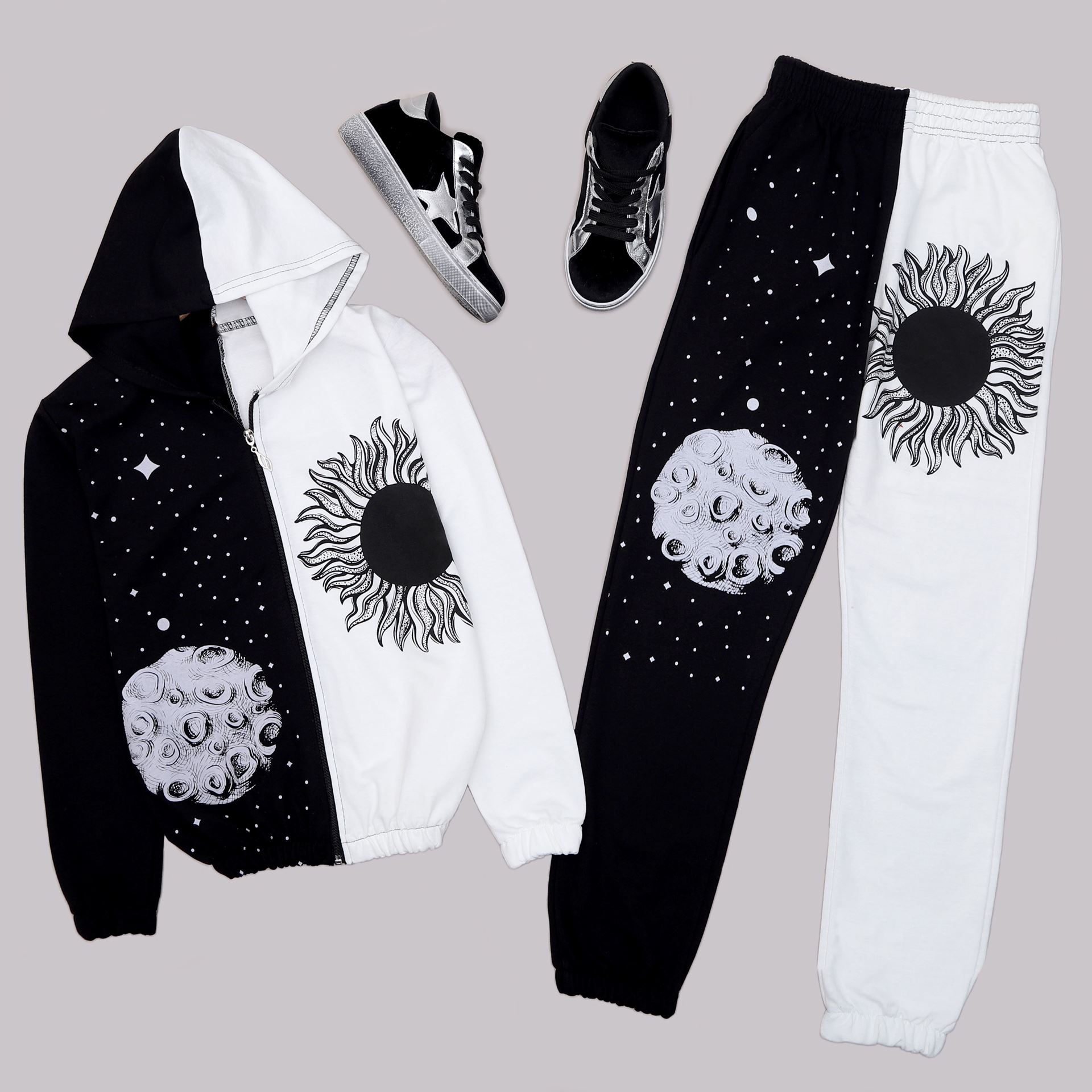 İki Renk Eşofman Takımı TKM1535