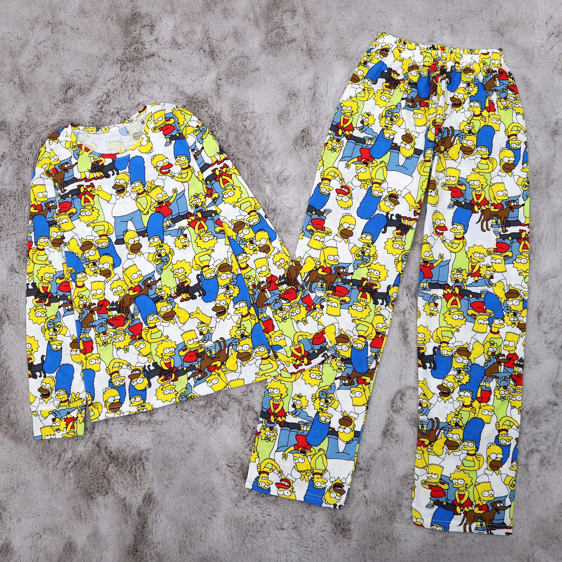 Renkli Desenli Pijama Takımı PJM1413