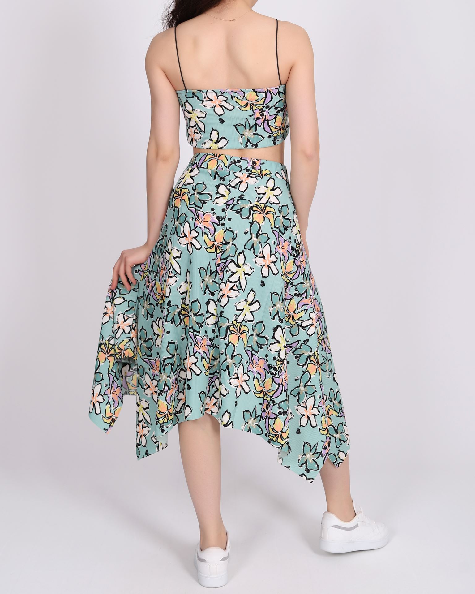 Crop Bluz Etek Takım TKM1842