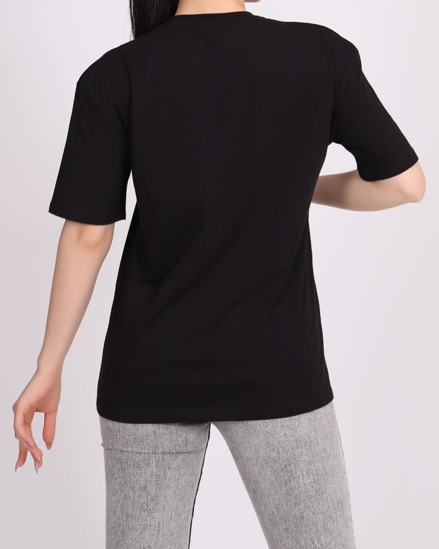 Siyah Baskılı T-shirt TSH262