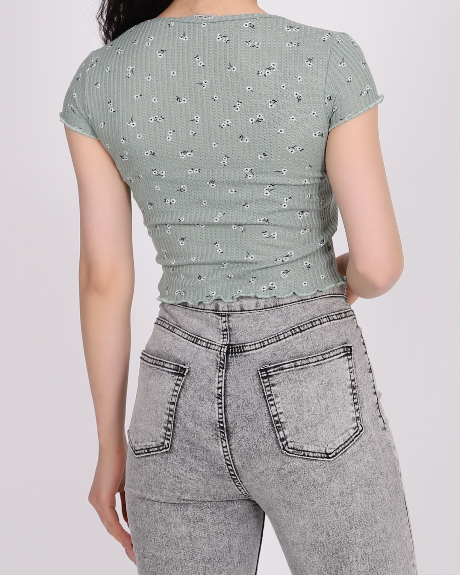 Mint Bisiklet Yaka Bluz BLZ095