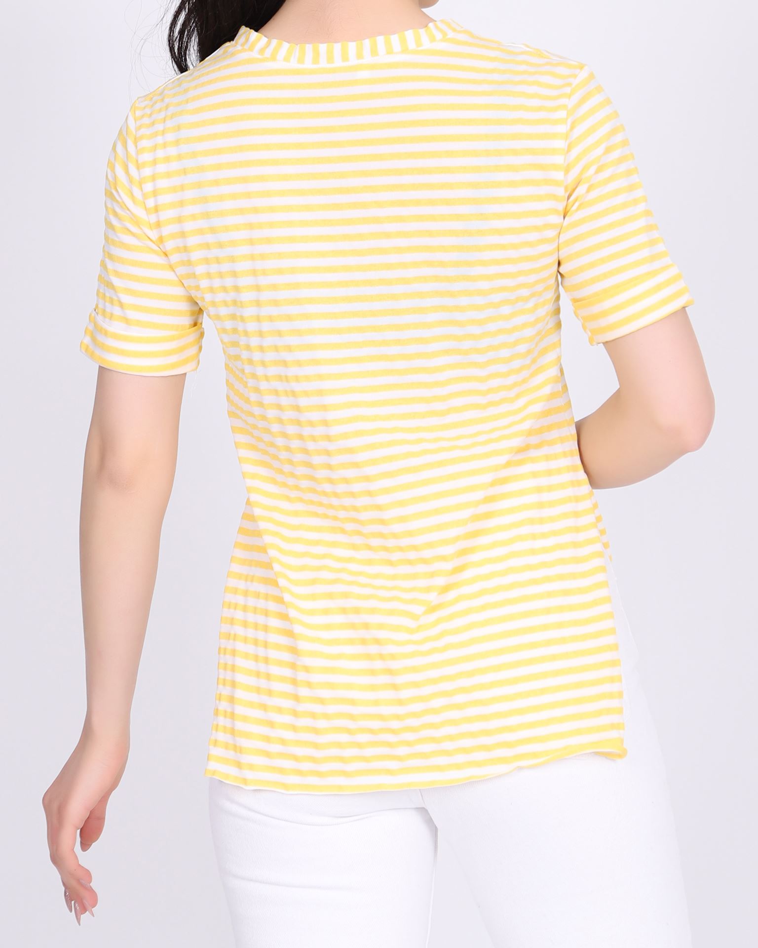 Sarı Çizgili T-Shirt TSH201