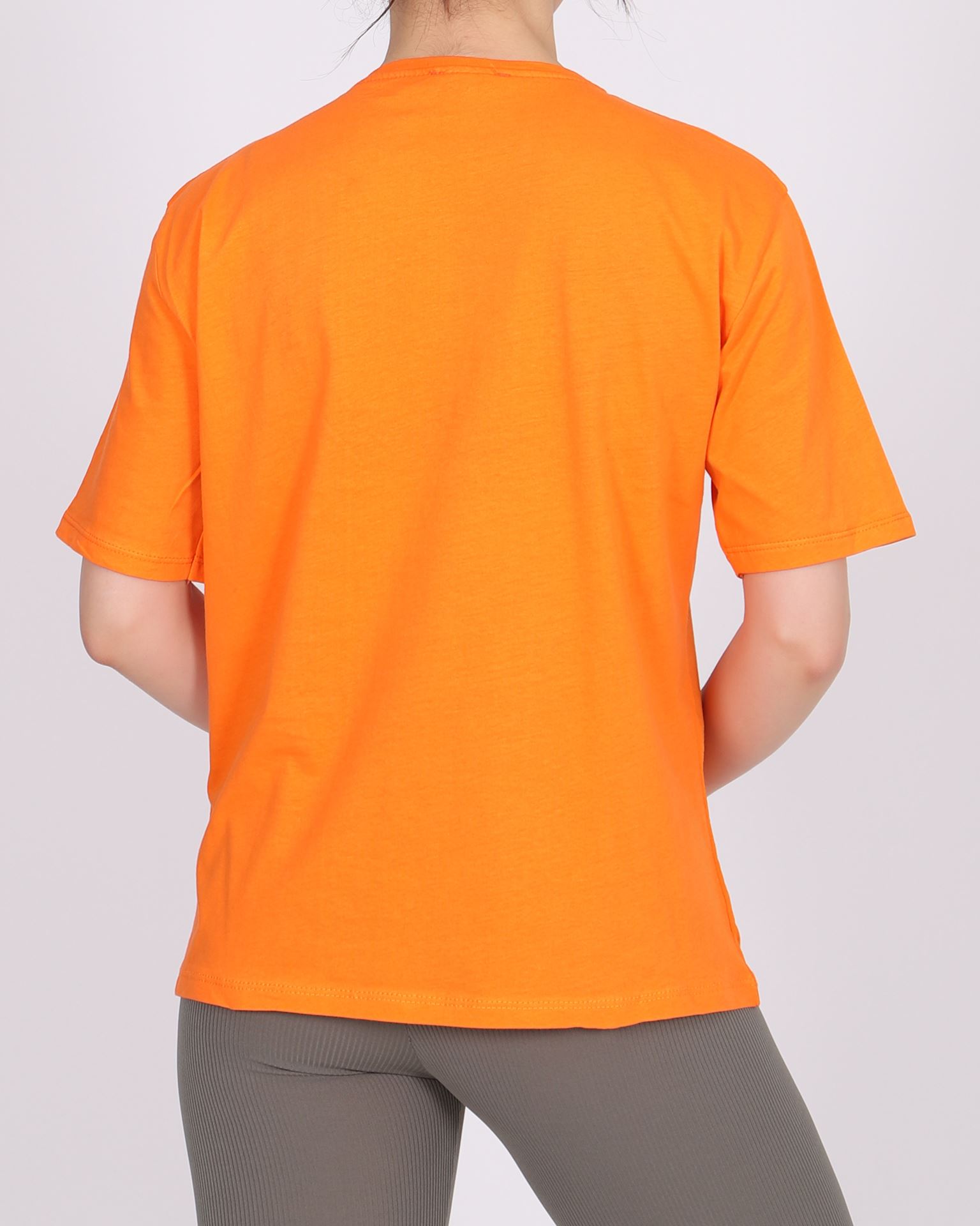 Turuncu Nakışlı T-shirt TSH276