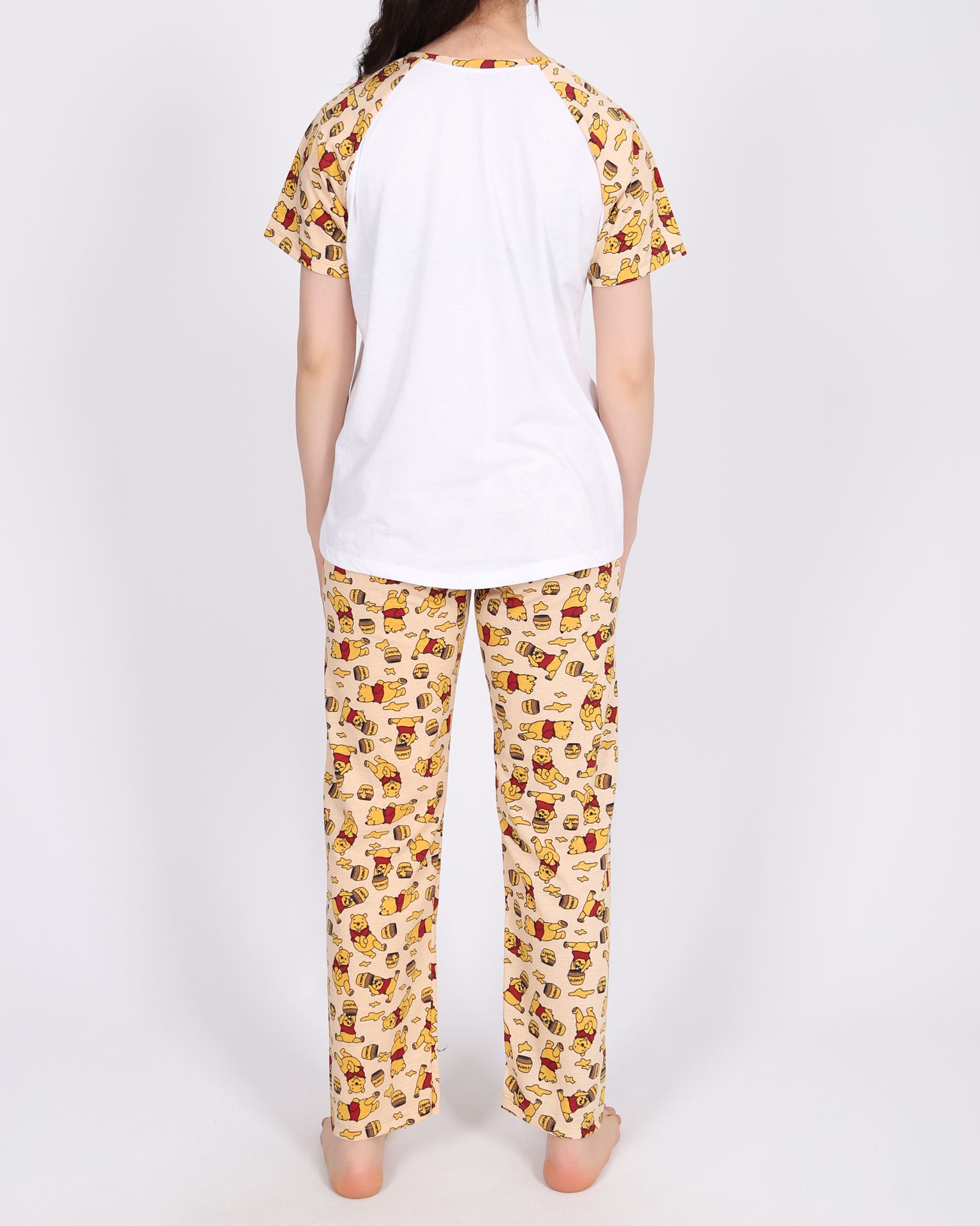Uyku Bantlı Beyaz Pijama Takımı PJM1511