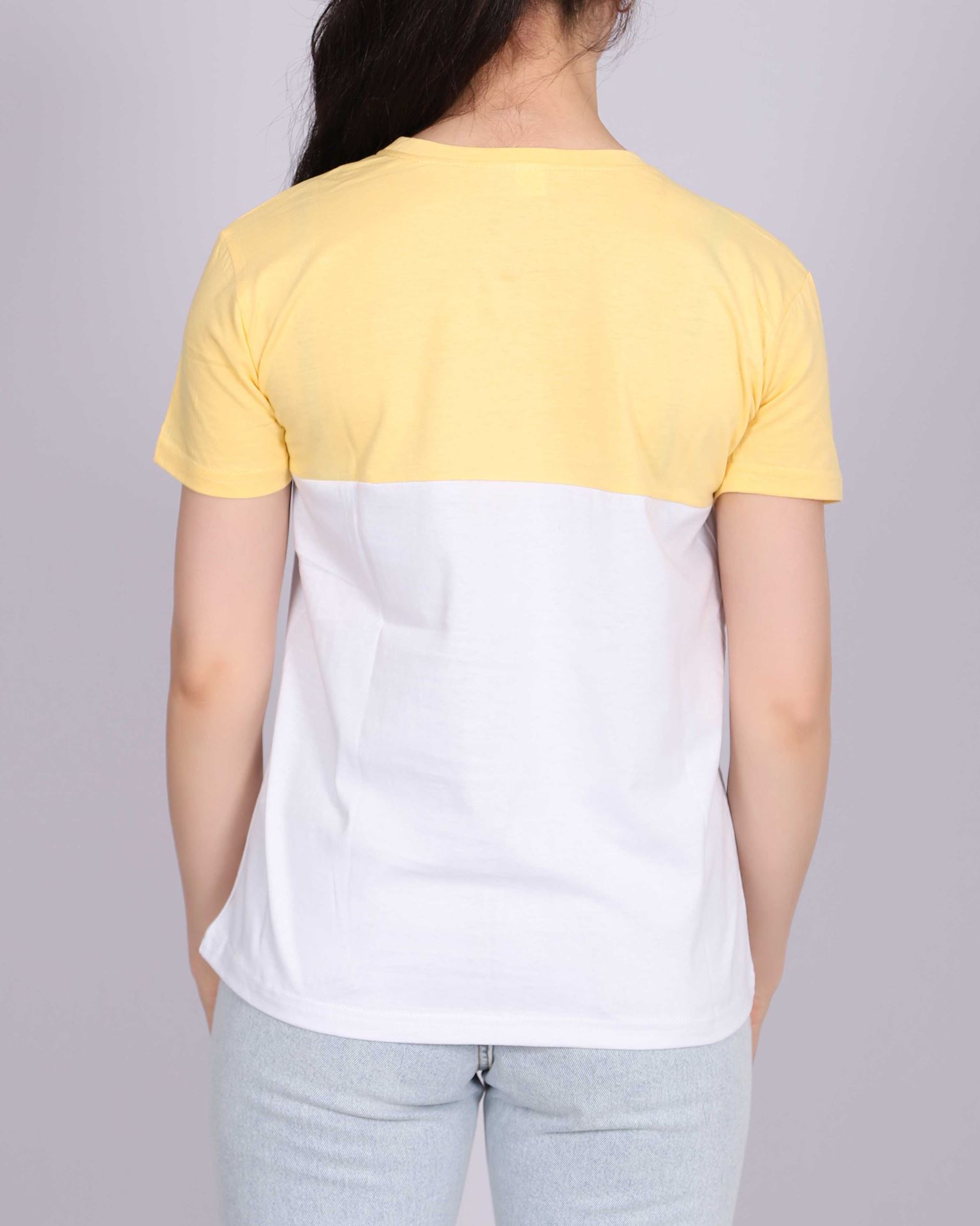 Sarı Bloklu T-Shirt TSH223