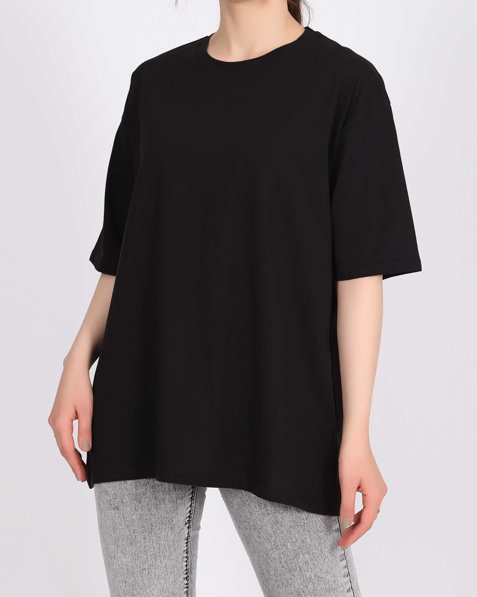 Siyah Oversize T-shirt TSH307