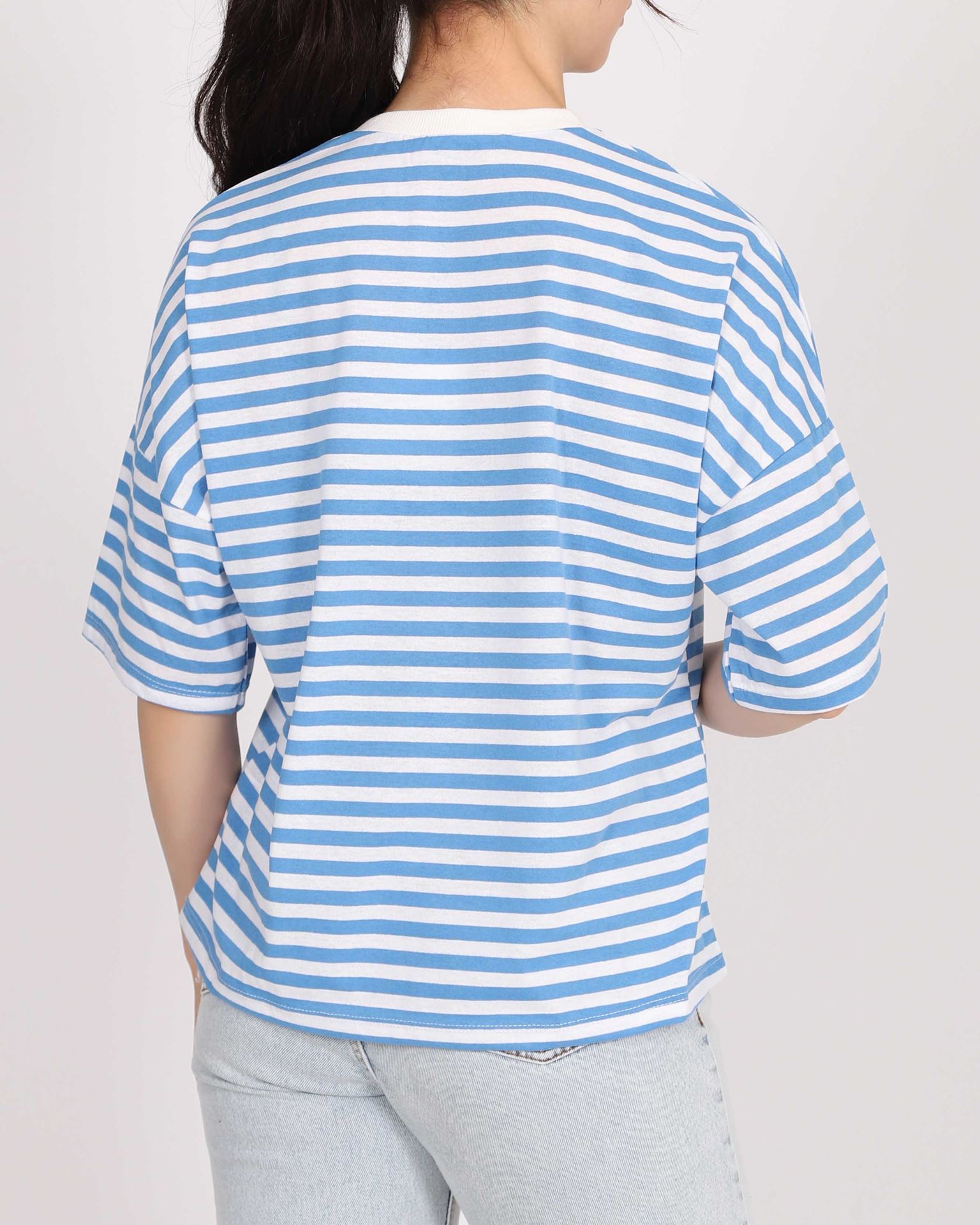 Mavi Çizgili T-shirt TSH308