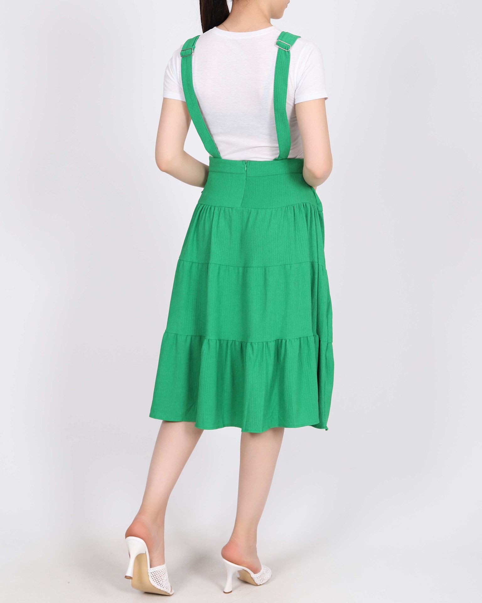 Yeşil Salopet Elbise ELB872