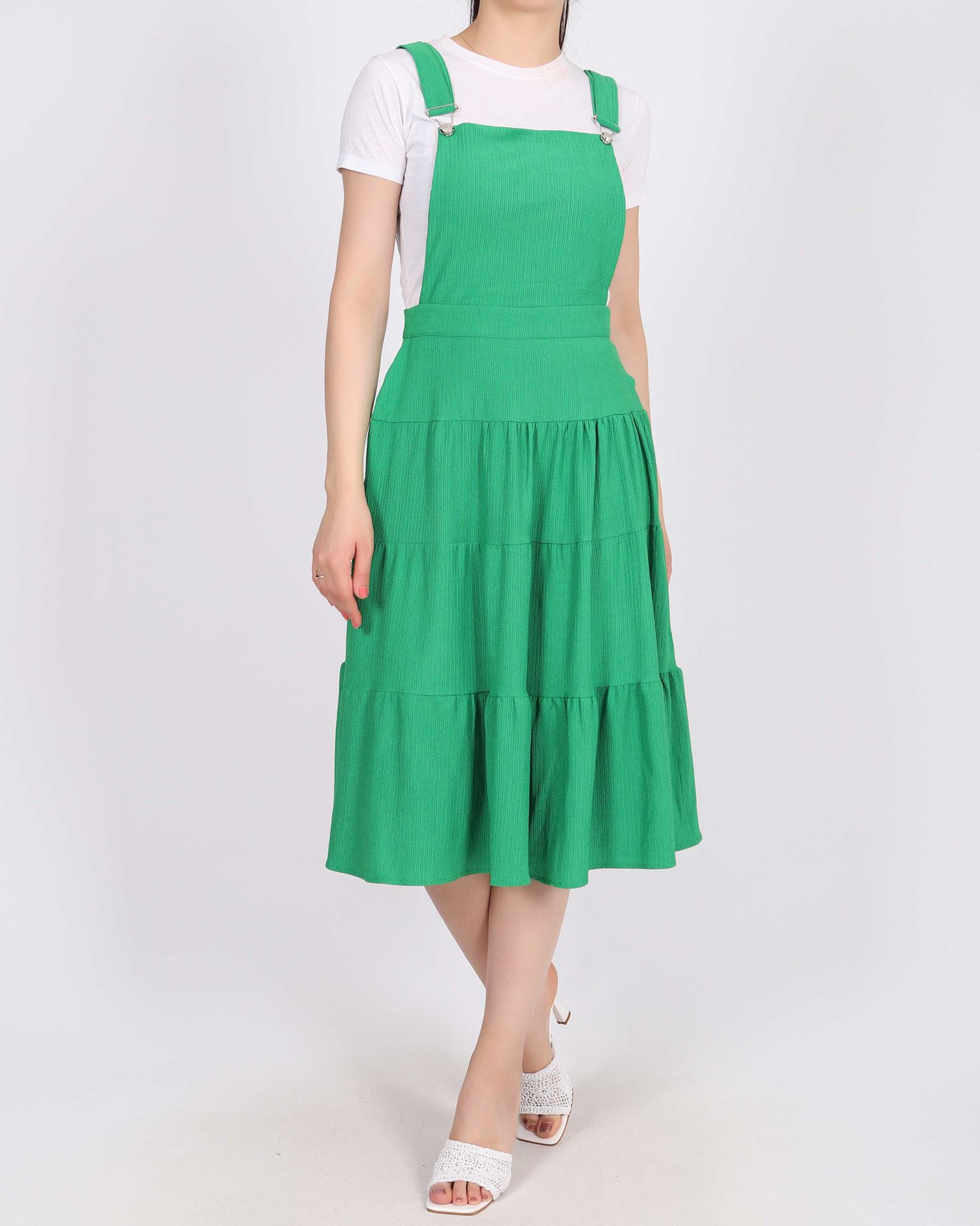 Yeşil Salopet Elbise ELB872