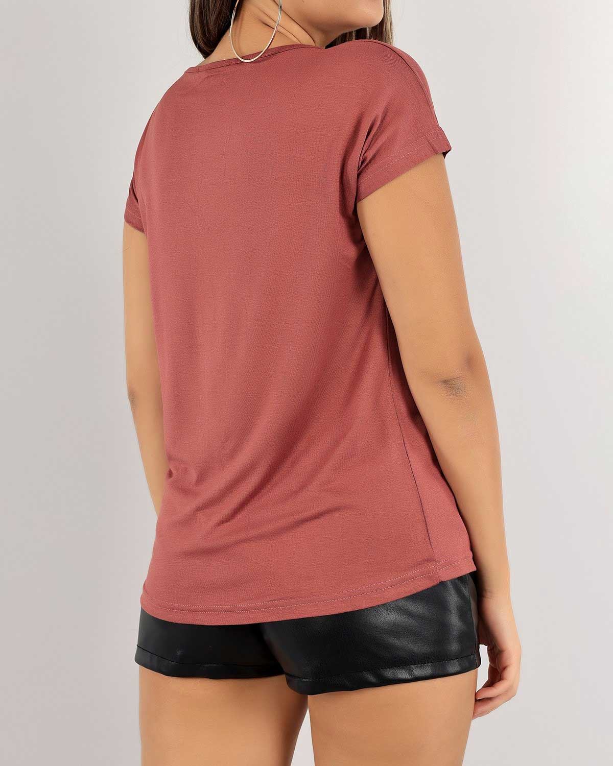 Gül Kurusu Yakası Dantelli Bluz BLZ187