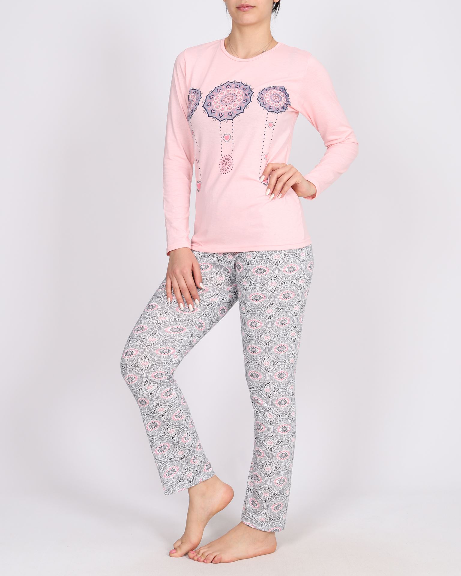 Baskılı Pijama Takımı PJM1595