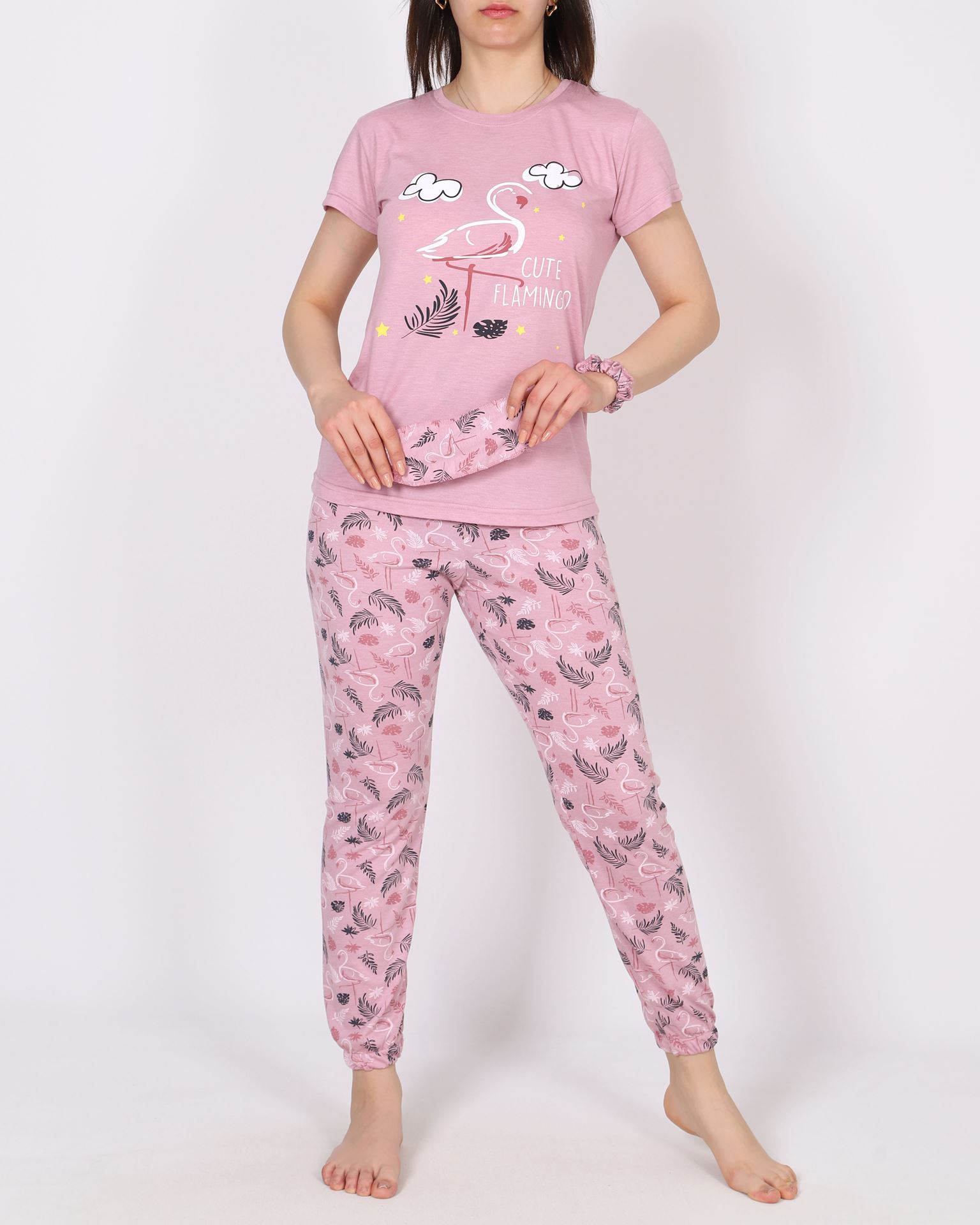 Uyku Bantlı Tokalı Pijama Takımı PJM1700