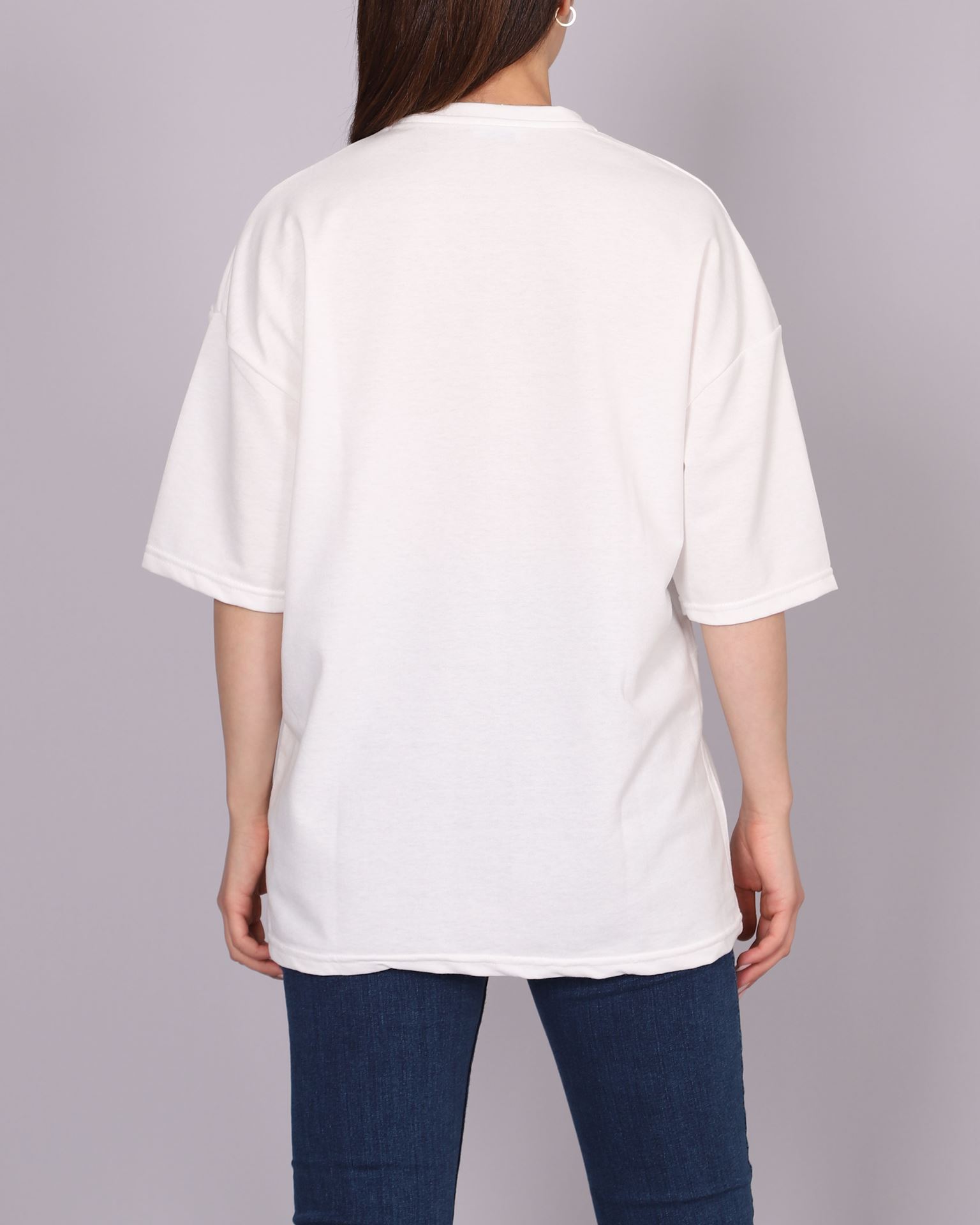 Beyaz Oversize T-Shirt TSH388