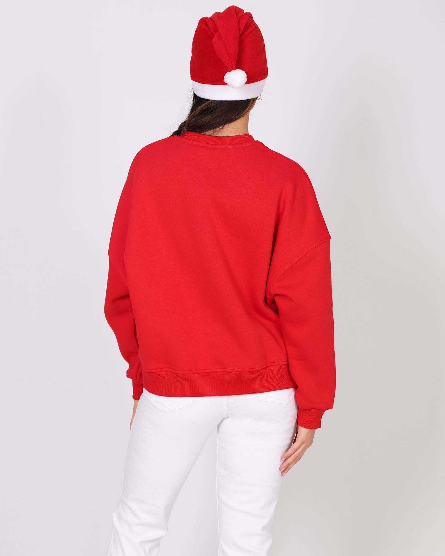 Kırmızı Şapkalı Noel Sweat SWT1027