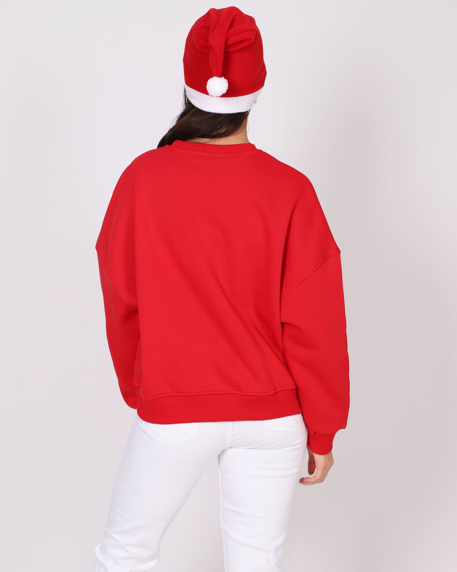 Kırmızı Şapkalı Noel Sweat SWT1029