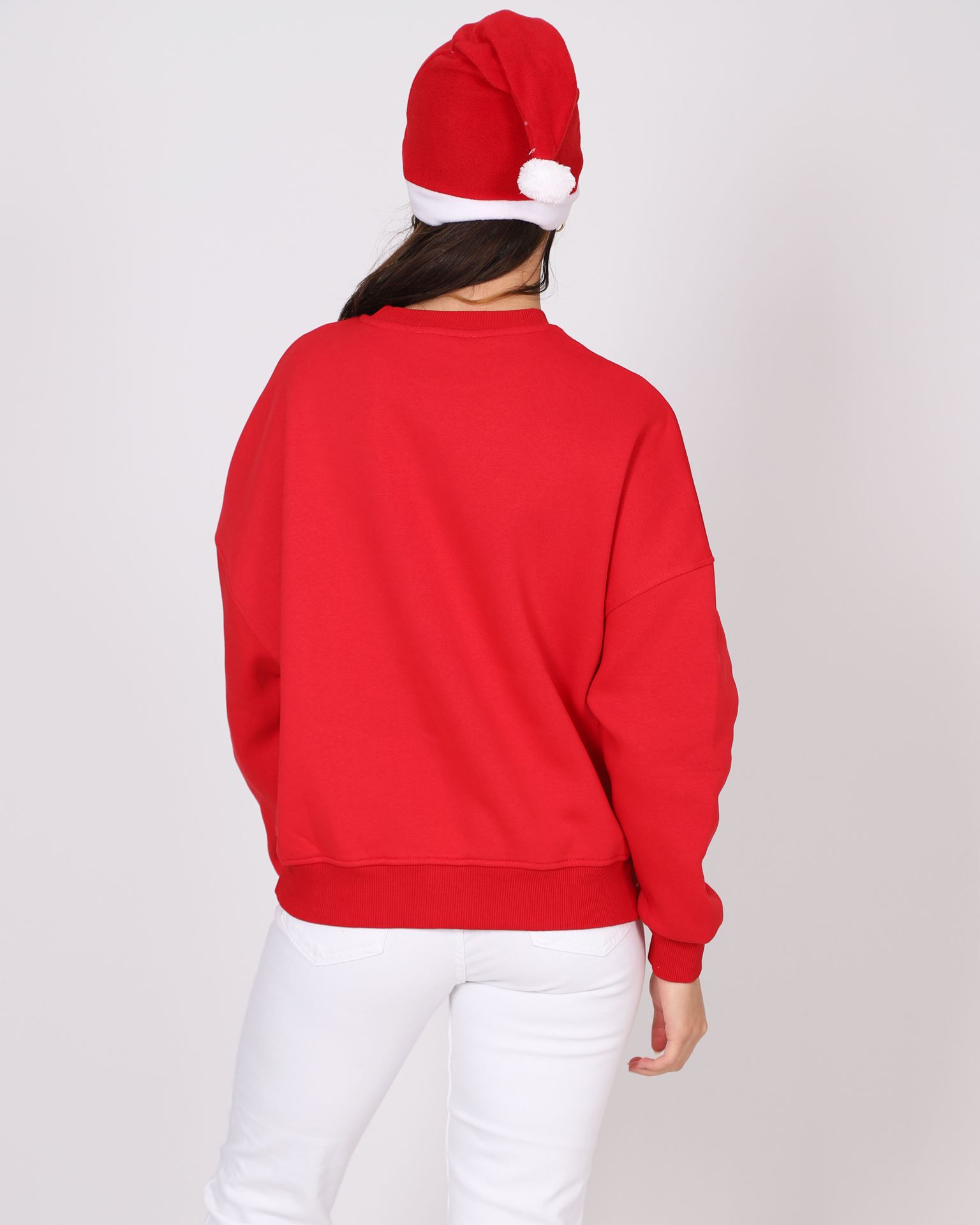 Kırmızı Şapkalı Noel Sweat SWT1030