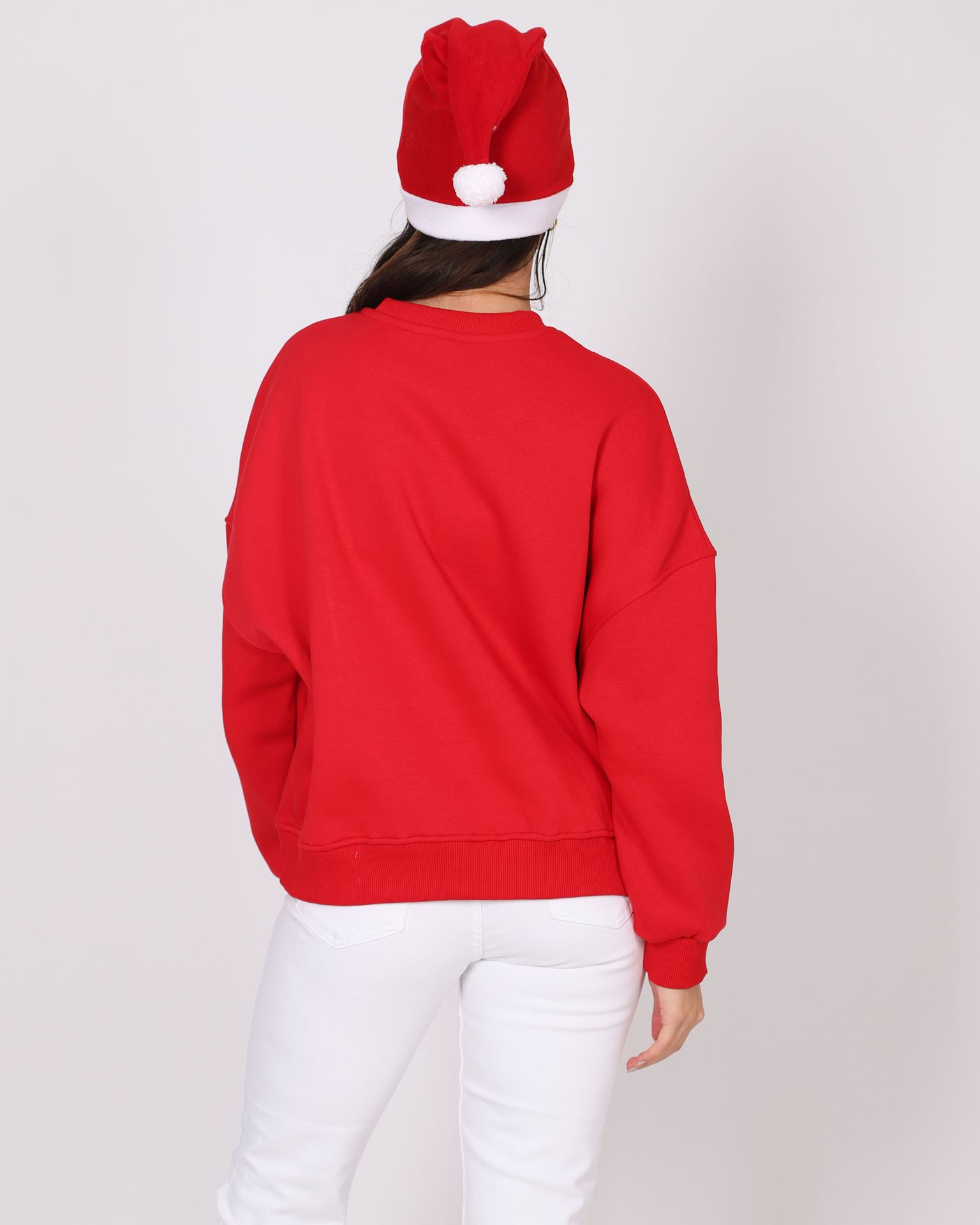 Kırmızı Şapkalı Noel Sweat SWT1031