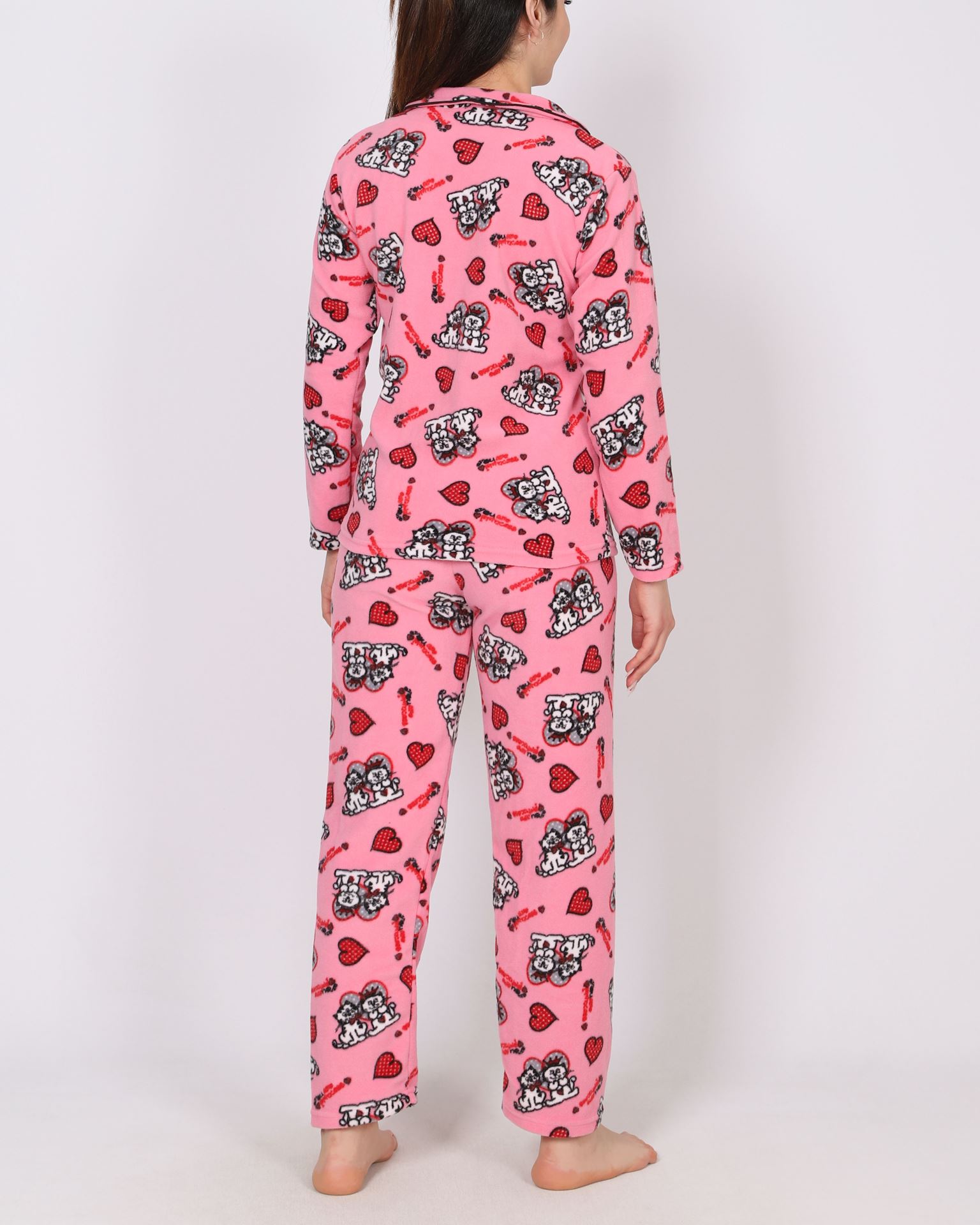 Pembe Polar Pijama Takımı PJM1854