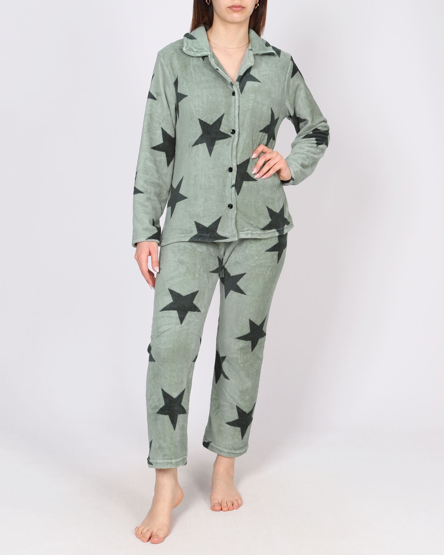 Yeşil WellSoft Pijama Takımı PJM1869