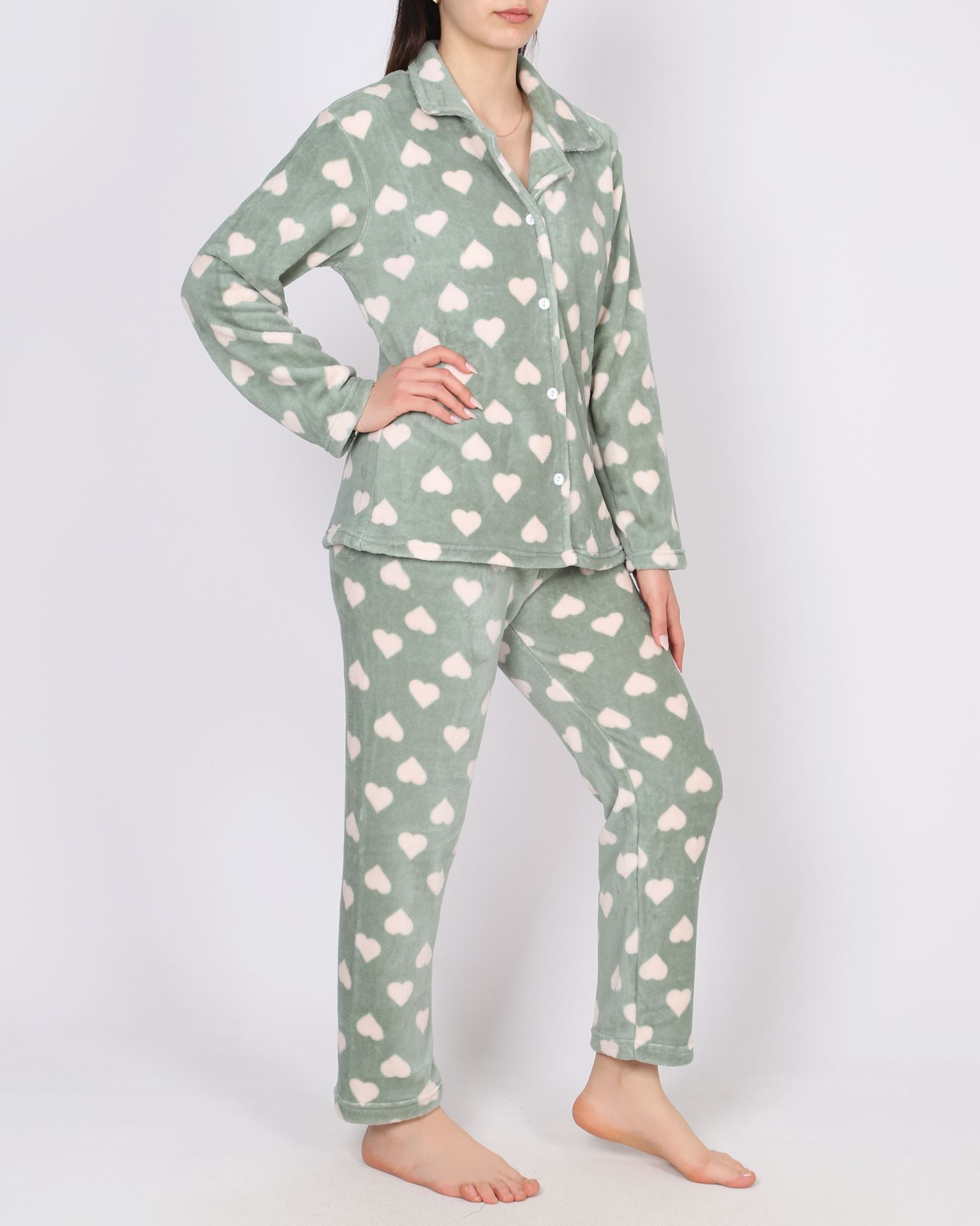 Yeşil WellSoft Pijama Takımı PJM1871