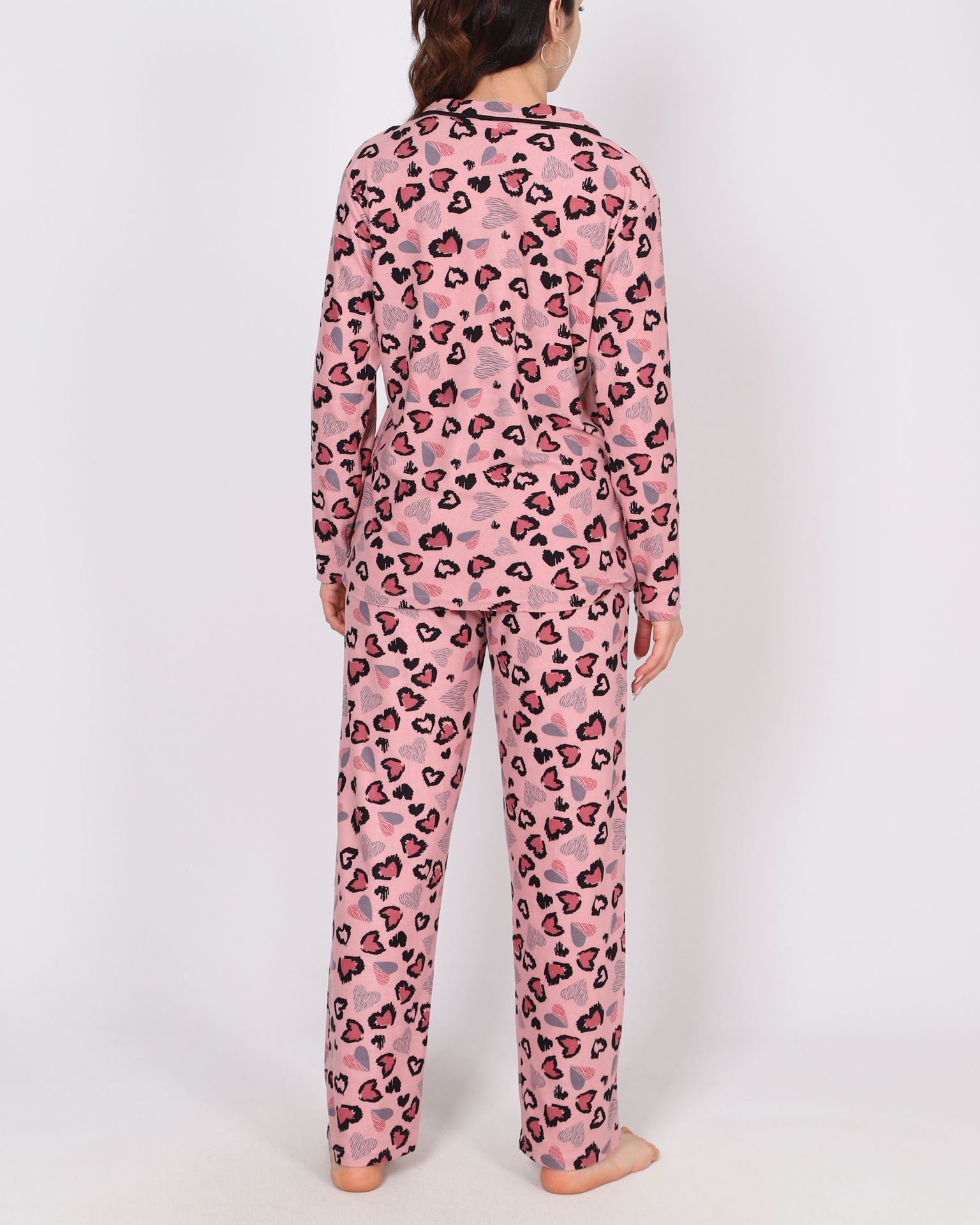 Pudra Süet Pijama Takımı PJM1878