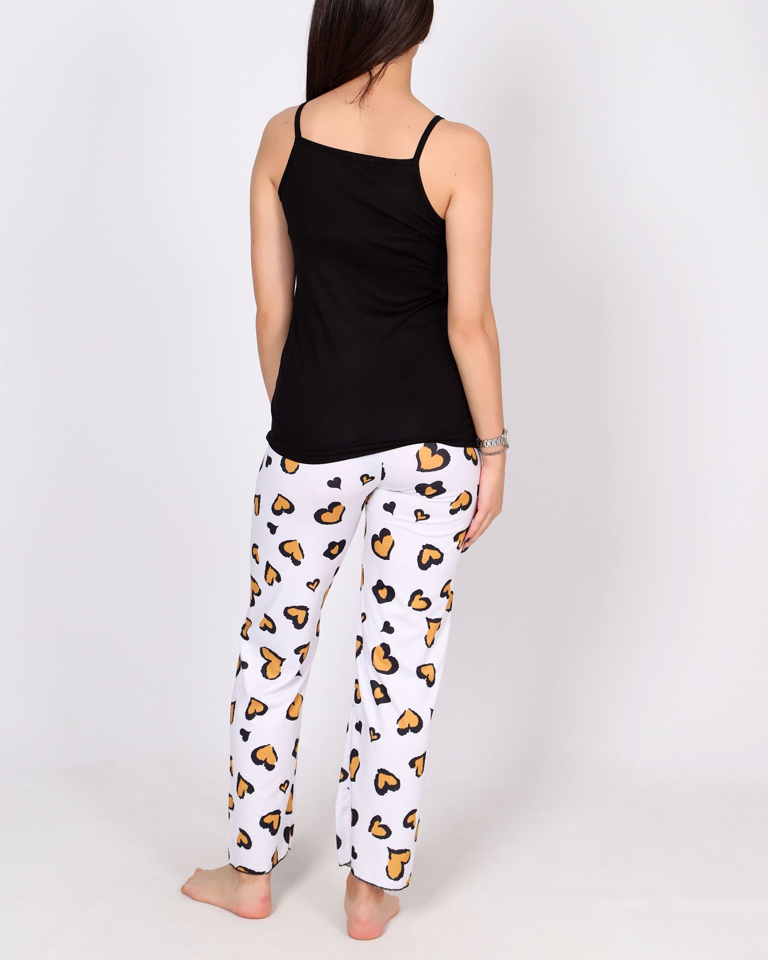 Siyah Askılı Pijama Takımı PJM2011