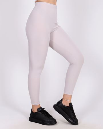 Gri Yüksek Bel Likralı Tayt TYT250