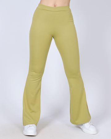 Fıstık Yeşili İspanyol Paça Tayt TYT282