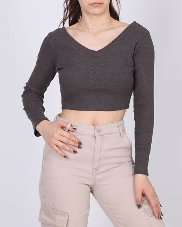 Ön Arka V Yaka Bluz BLZ324