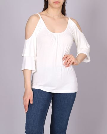 Ekru Askılı Bluz BLZ390