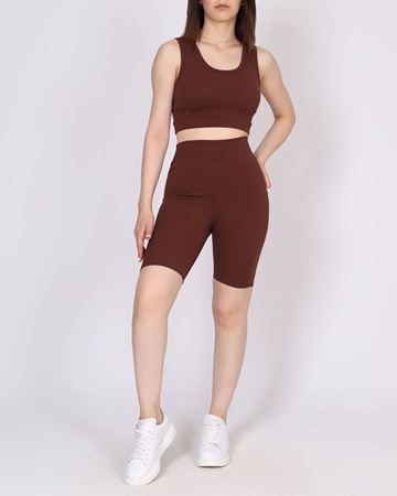 Kahverengi Fitilli İkili Takım TKM2475