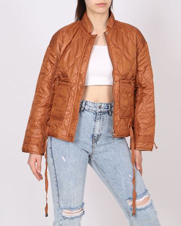 Taba Beli Büzgülü Cep Detaylı Mont MNT101