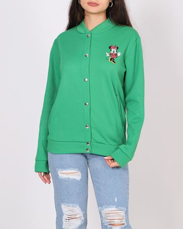 Yeşil Nakışlı Şardonlu Kolej Ceket CKT505