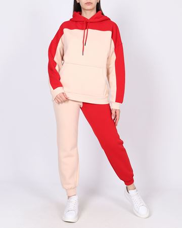 İki Renk Garnili Eşofman Takımı TKM2101