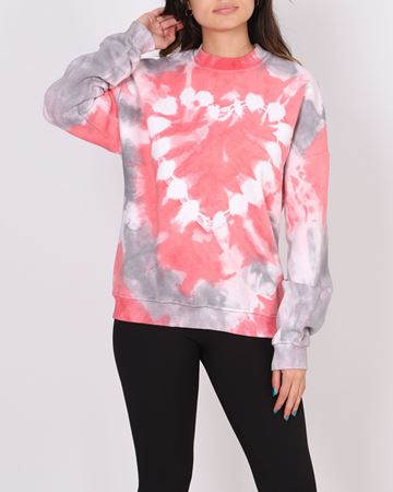 Bisiklet Yaka Batik Desenli Sweat SWT756