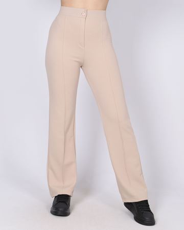 Bej Çimalı Palazzo Pantolon PNT778