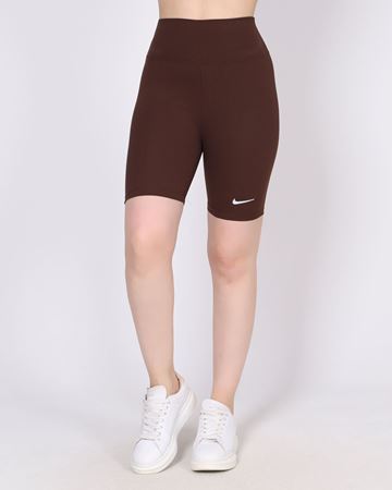 Kahverengi Fitilli Baskılı Şort Tayt TYT311