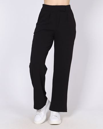 Siyah Cırt Kemerli Palazzo Pantolon PNT847