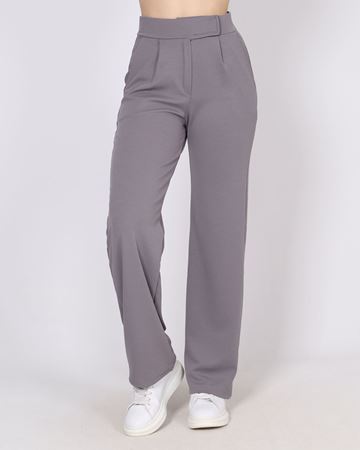 Antrasit Cırt Kemerli Palazzo Pantolon PNT872