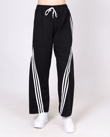 Siyah Çizgili Eşofman Altı TKM2679