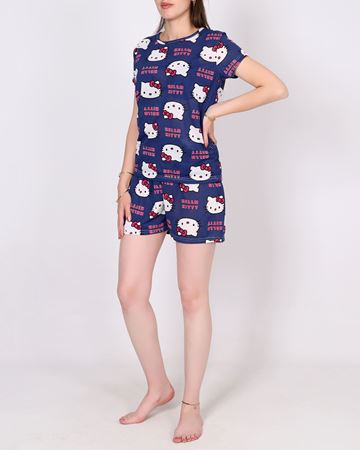 Lacivert Şortlu Pijama Takımı PJM2003